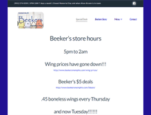 Tablet Screenshot of beekersmemphis.com